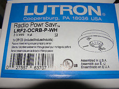 ❶ New! Lutron LRF2-OCRB-P-WH Maestro Wireless Powr Savr Occupancy Sensor Grafik