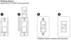 ❶ Pico wallplate + adapter -Easy 3 ways -RadioRA2 RA2 MRF2 QS Grafik Eye Shades