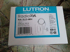 ❶ NEW Lutron RRD-3LD-SW RadioRA 2 RA2 Rf 300 Watt Lamp Dimmer -Choice of Color!
