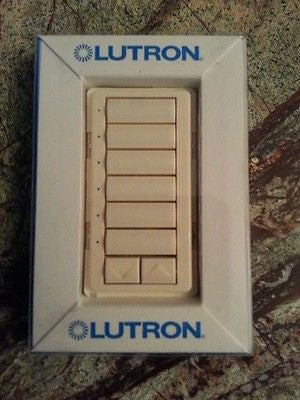 ❶ NEW - Lutron Almond Keypad Button Kit - SKD-6BRL-AL Homeworks HW, QS, RadioRA