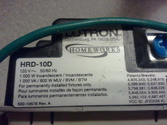 ❶ Lutron Used HRD-10D-WH Homeworks Rf HW 1000 Watt Dimmer Previously Loved