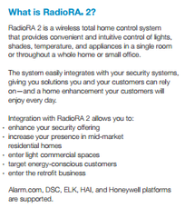 ❶ RadioRA2 LED CFL ELV Starter Kit Programmed for you Options Hybrid, Occ Sensor Lutron RA2